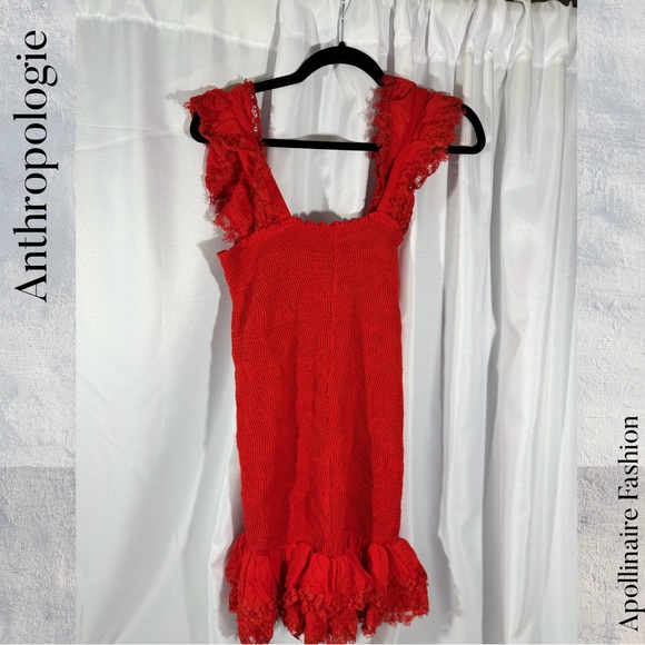 Anthropology by PEIXOTO - Red Belle Ruched Mini Dress - Picture 5 of 7